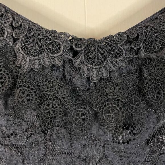 Vintage Jessica McClintock Tiered Lace Dress - Picture 5 of 8